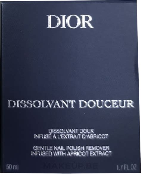 dissolvant dior|Dissolvant Douceur: Gentle Nail Polish Remover, Apricot Extract.